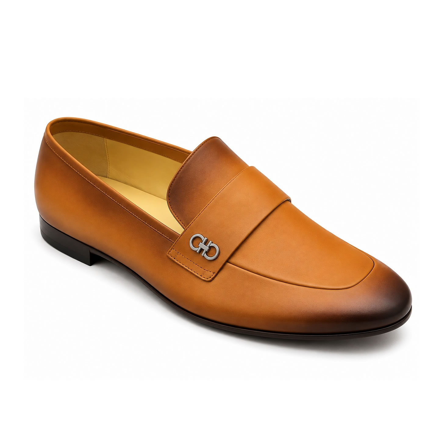 Ferragamo New Vicuna Fantasy Gancini Leather Loafers image 1